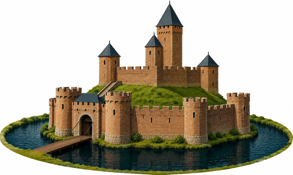 O “moat” mudou de lugar